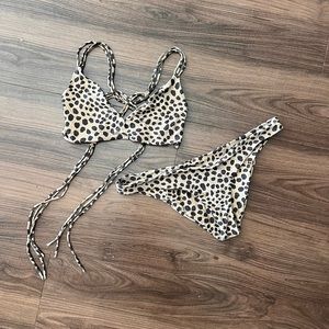Boys + Arrows leopard bikini
